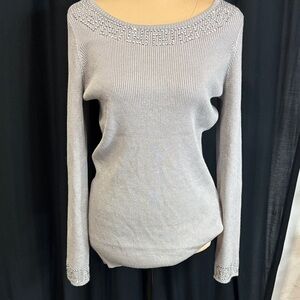 Elegant Gray Women's Sweater